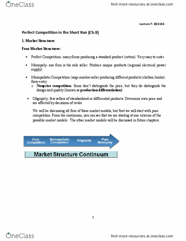 ECN 104 Lecture Notes - Lecture 7: Taipei Metro, Market Clearing, Profit Maximization thumbnail