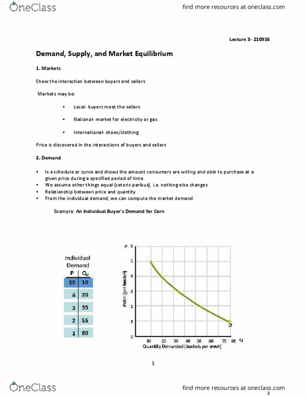 ECN 104 Lecture Notes - Lecture 3: Ceteris Paribus, Resource Allocation, Demand Curve thumbnail