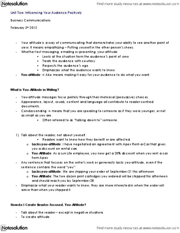 BUSI 1020U Chapter Notes -Clairtone thumbnail