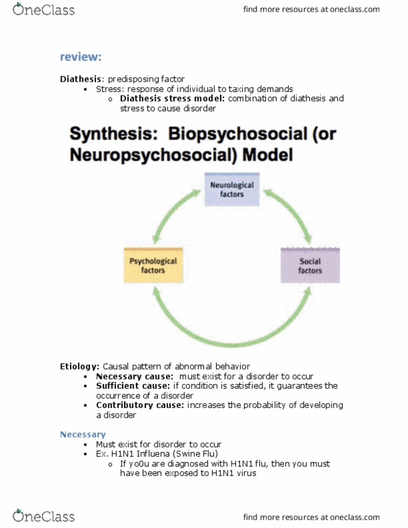 PSYC 385 Lecture Notes - Lecture 2: Controllability, Psychogenic Amnesia, Stressor thumbnail