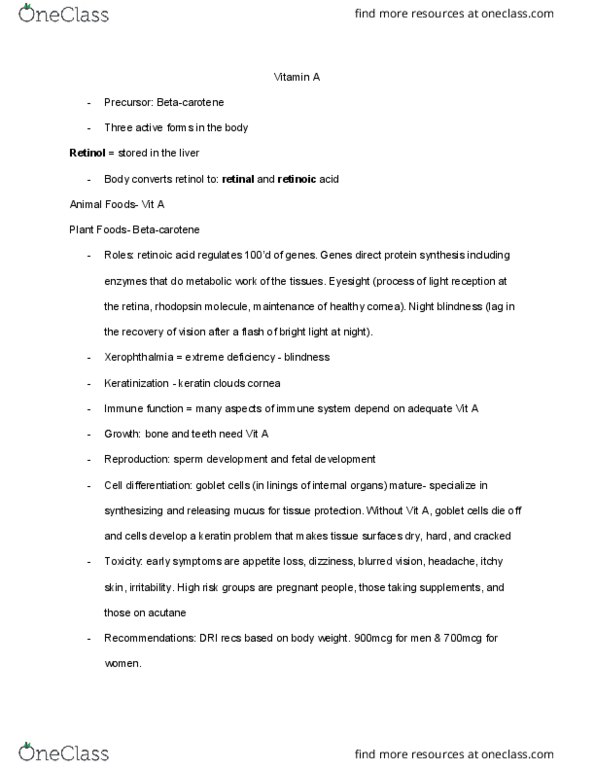 NFS 043 Lecture Notes - Lecture 14: Homeostasis, Osteomalacia, Rickets thumbnail