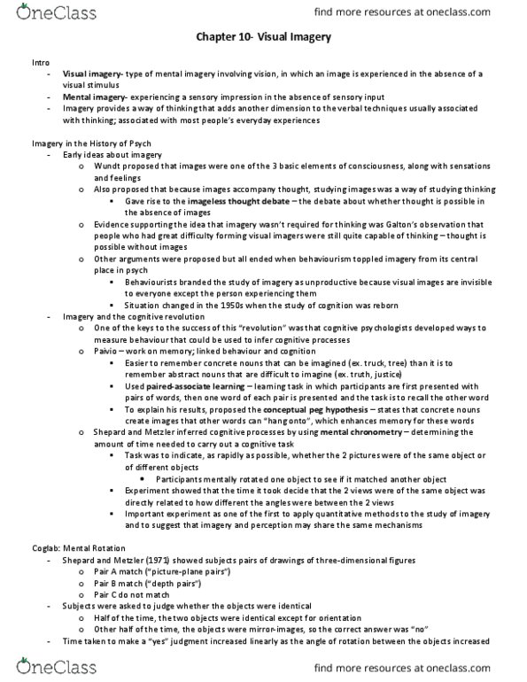 PSYCO258 Chapter Notes - Chapter 10: Frontal Lobe, Mainframe Computer, Transcranial Magnetic Stimulation thumbnail