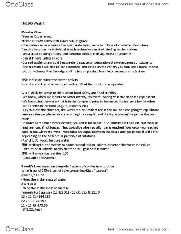 FND 300 Lecture Notes - Lecture 4: Staphylococcus, Clostridium, Bulk Barn thumbnail