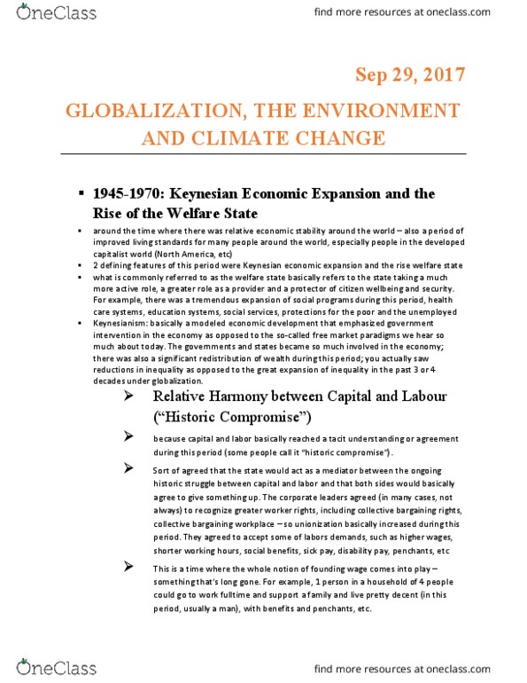 ENST 2500 Lecture Notes - Lecture 9: Consumerism, Sustainable Forest Management, Canadian Business thumbnail