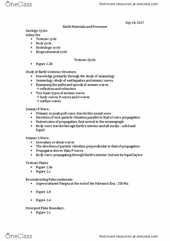 ENST 2500 Lecture Notes - Lecture 5: Silicate Minerals, Magnesium, Environmental Geology thumbnail