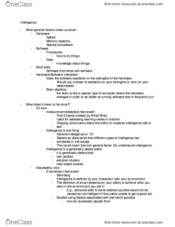 CGSC 1001 Lecture Notes - Lecture 6: Plastic Arts, Knowledge Acquisition, Metacognition thumbnail