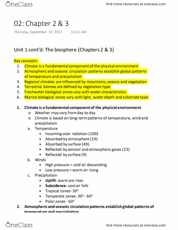 Biology 2483A Lecture Notes - Lecture 2: Understory, Littoral Zone, Hyporheic Zone thumbnail