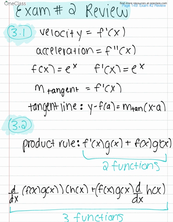 MAC-2311 Lecture 18: Exam #2 Review thumbnail