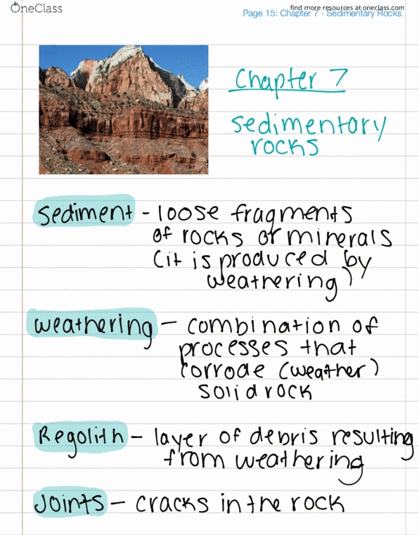 ESC-1000 Lecture 9: Chapter 7 - Sedimentary Rocks thumbnail