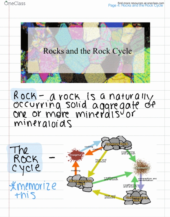 ESC-1000 Lecture 14: Rocks and the Rock Cycle thumbnail