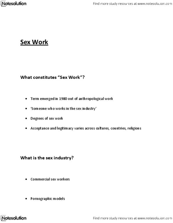 HSCI 1120 Lecture Notes - Phone Sex, Webcam, Sexual Slavery thumbnail