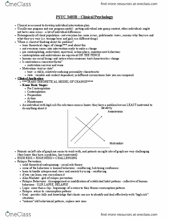 NEUR 3402 Lecture Notes - Lecture 1: Role Theory, Theoretical Plate, Serial Line Internet Protocol thumbnail