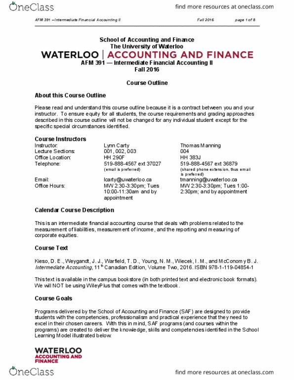 AFM373 Lecture Notes - Lecture 3: Financial Statement, Turnitin, Ias 1 thumbnail