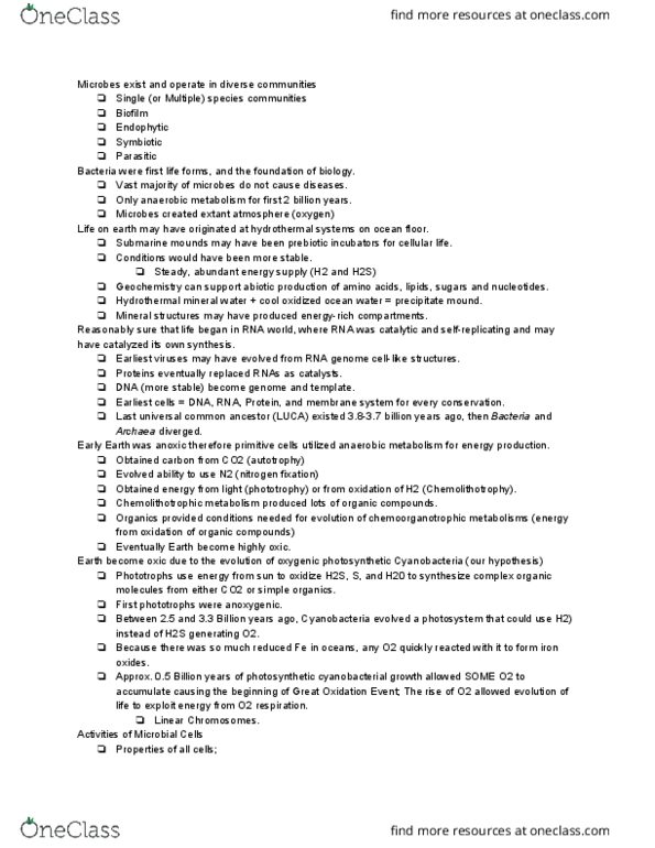 MICRB265 Lecture Notes - Lecture 4: Crystal Violet, Safranin, Last Universal Common Ancestor thumbnail