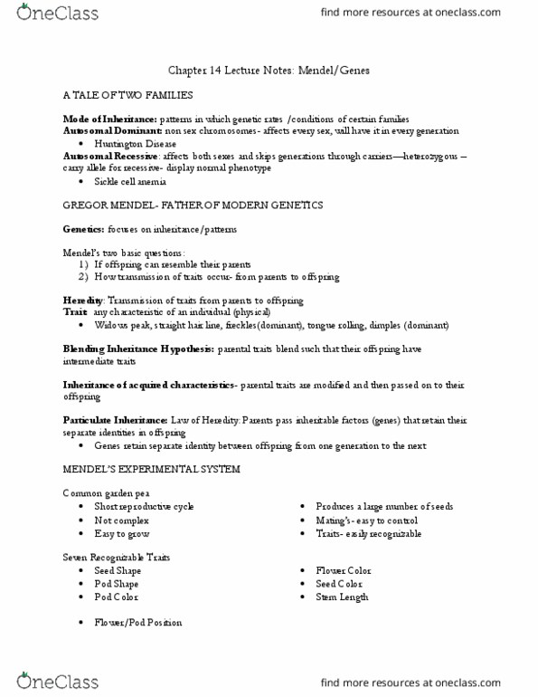 PSYC 301 Lecture Notes - Lecture 9: Marfan Syndrome, Foil Method, Product Rule thumbnail