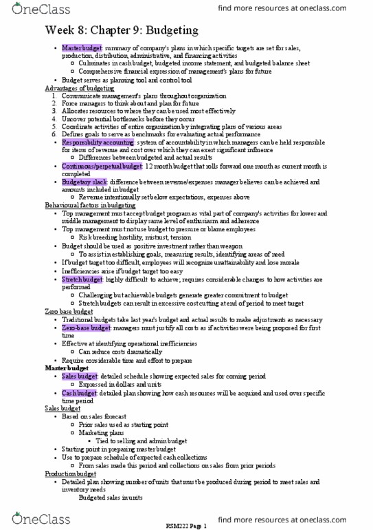 RSM222H1 Chapter Notes - Chapter 9: Income Statement thumbnail