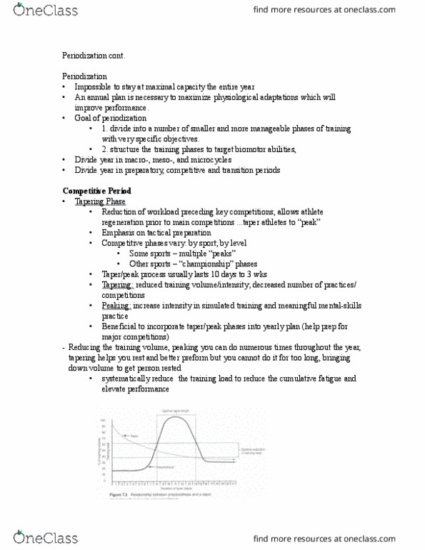 APA 3325 Lecture Notes - Lecture 12: Monowheel, Overtraining, Glycogen thumbnail