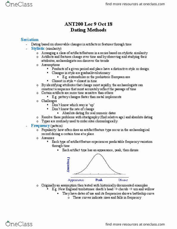 ANT200H5 Lecture Notes - Lecture 9: Piltdown Man, Organic Matter, Accelerator Mass Spectrometry thumbnail