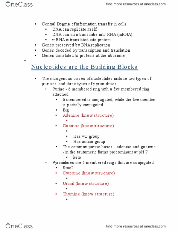 BICH 410 Lecture Notes - Lecture 3: Agarose Gel Electrophoresis, Base Pair, Francis Crick thumbnail