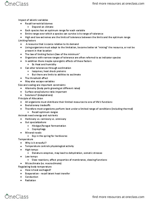 BISC302 Lecture Notes - Lecture 8: Evaporation, Microclimate, Regional Climate Levels In Viticulture thumbnail