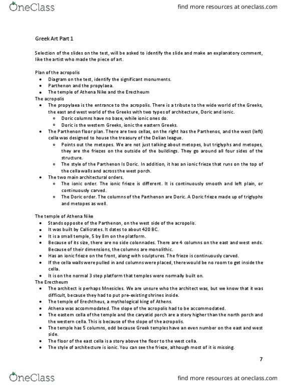 CLCV 1002 Lecture Notes - Lecture 13: Archaic Smile, Sounion, Kleobis And Biton thumbnail