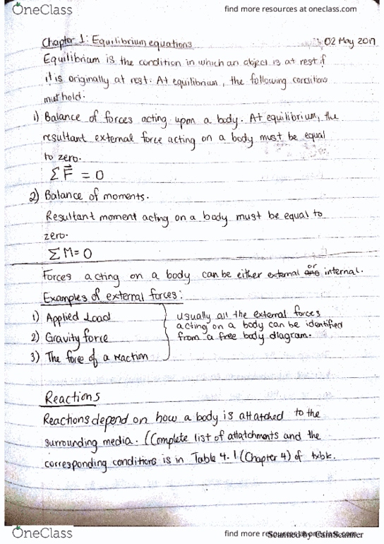 CIVE105 Lecture 1: Equilibrium Equations and Free Body Diagrams thumbnail