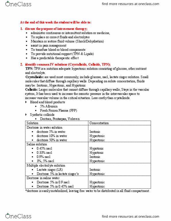 NSE 22A/B Lecture Notes - Lecture 7: Cardiac Monitoring, Intracranial Pressure, Anasarca thumbnail