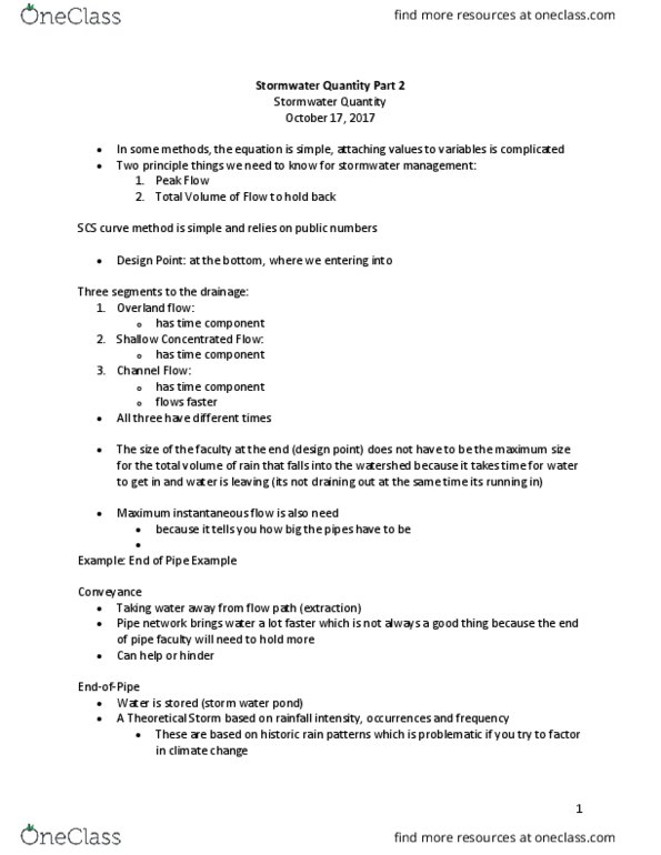 GEOG453 Lecture Notes - Lecture 7: Stormwater thumbnail