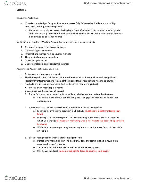 FHCE 5100 Lecture Notes - Lecture 3: Price Discrimination, The Seller, Caveat Emptor thumbnail