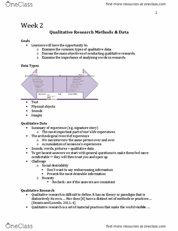 Nursing 3340A/B Lecture Notes - Lecture 2: Rigour, Discourse Analysis, Content Analysis thumbnail