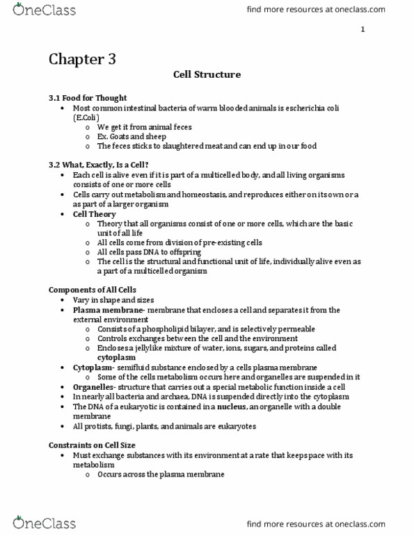 Biology 1225 Chapter Notes - Chapter 3: Cell Migration, Gap Junction, Intermediate Filament thumbnail