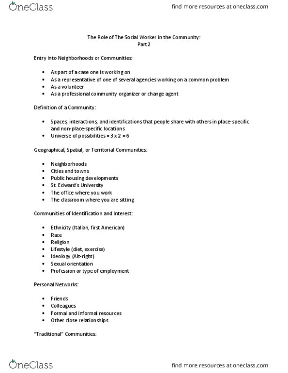 S W 334 Lecture Notes - Lecture 28: Sexual Orientation thumbnail