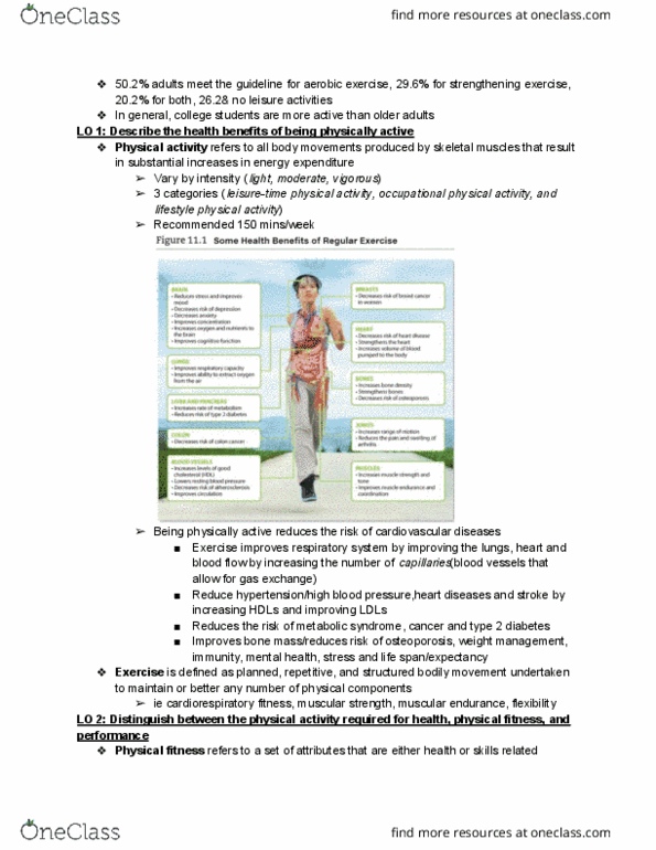 KINE 250 Chapter Notes - Chapter 11: Blood Sugar, Tachycardia, Overconsumption thumbnail