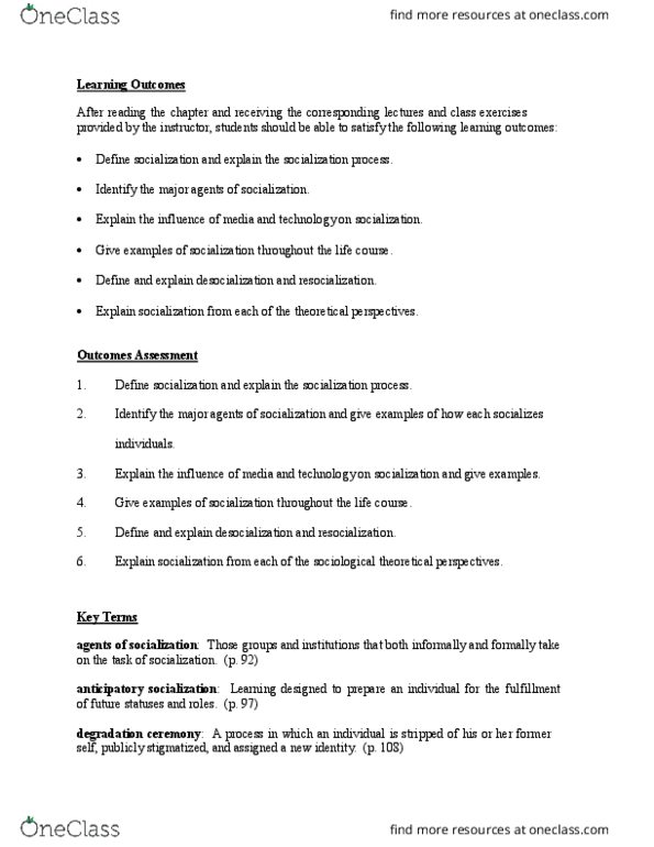 SOC 302 Lecture Notes - Lecture 3: Becoming Human, Lawrence Kohlberg, Daniel Levinson thumbnail