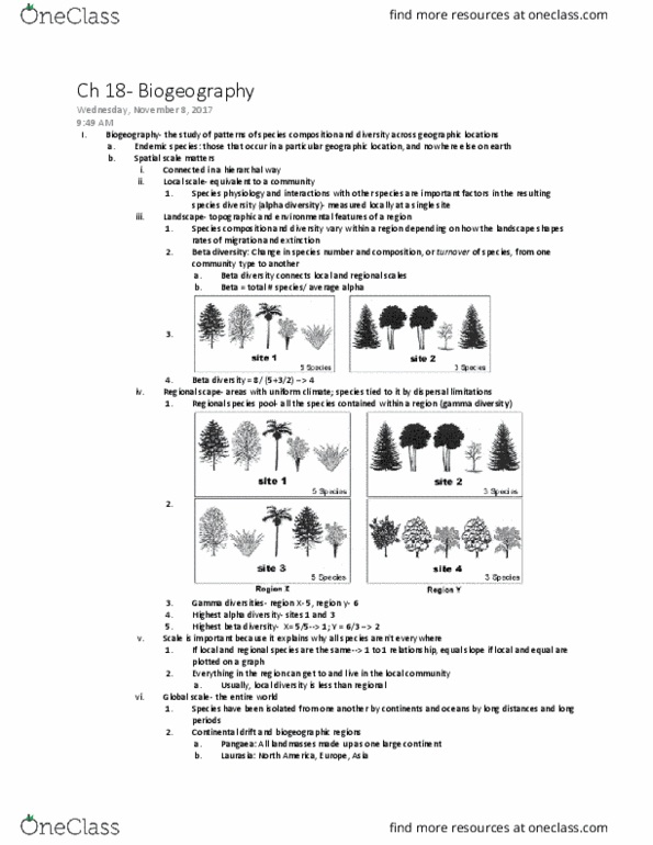 BISC 313 Lecture Notes - Lecture 15: Marine Resources Conservation, Ice Ii, Species Richness thumbnail