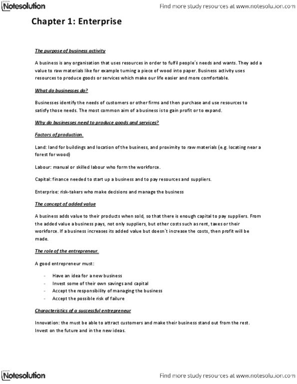 MGIS 317 Chapter Notes - Chapter 1: Opportunity Cost, Franchising, Gross Domestic Product thumbnail