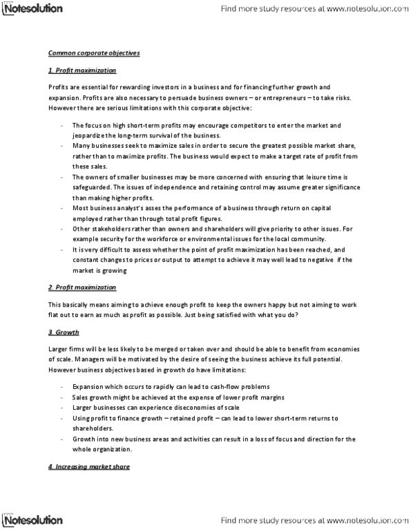 MGIS 317 Lecture Notes - Profit Maximization, Corporate Social Responsibility, Cash Flow thumbnail