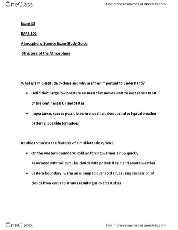 EAPS 10200 Lecture Notes - Lecture 10: Stratus Cloud thumbnail
