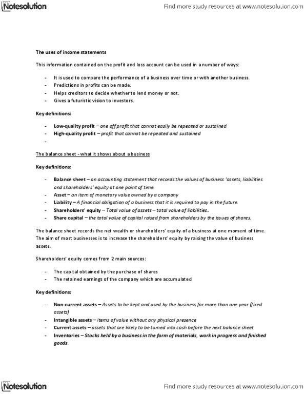 MGIS 317 Lecture Notes - Accounts Payable, Current Liability, Balance Sheet thumbnail
