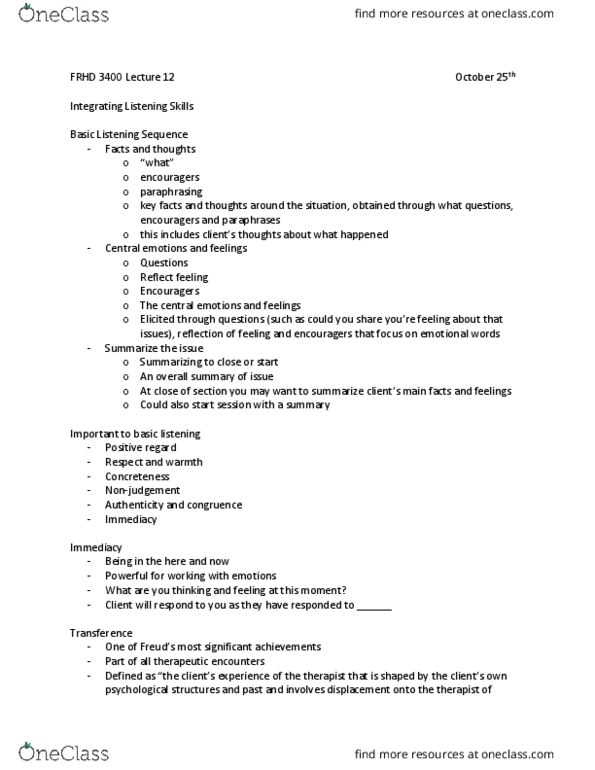 FRHD 3400 Lecture Notes - Lecture 12: Rory Gilmore, Problem Solving thumbnail