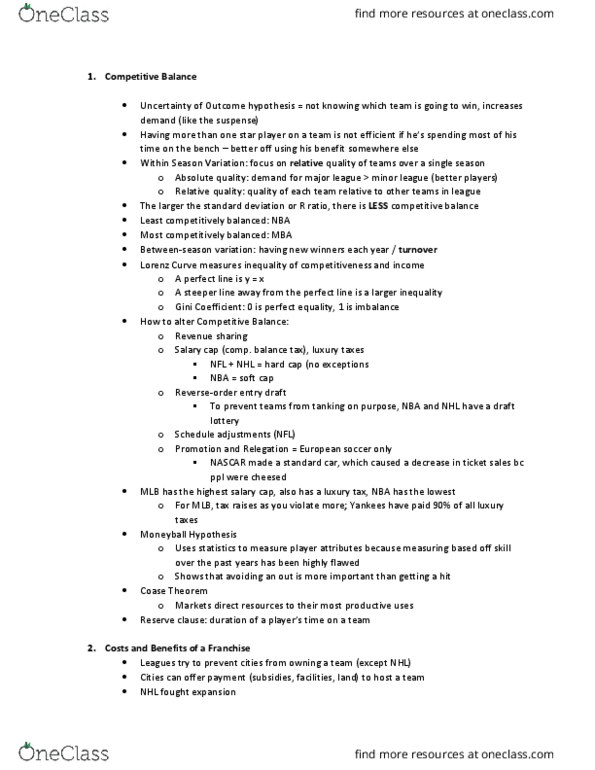 ECON 2P03 Lecture Notes - Lecture 4: Seating Capacity, Heinz Field, Deadweight Loss thumbnail