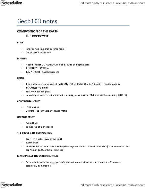 GEOB 103 Lecture Notes - East African Rift, San Andreas Fault, Juan De Fuca Plate thumbnail