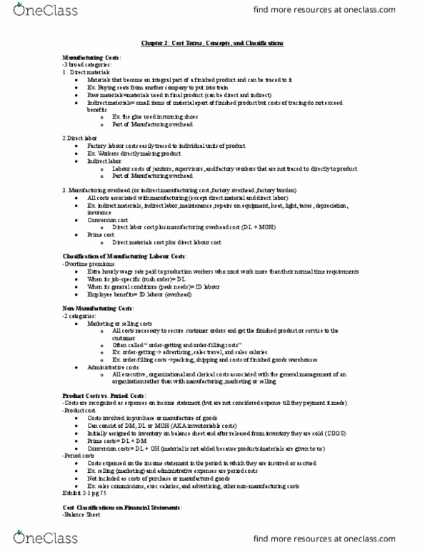 Management and Organizational Studies 3370A/B Lecture Notes - Lecture 2: Opportunity Cost, Variable Cost, Fixed Cost thumbnail