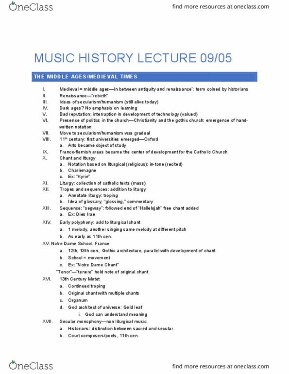 MUSIC 308A Lecture Notes - Lecture 2: Segway Pt, Gold Leaf, Motet thumbnail