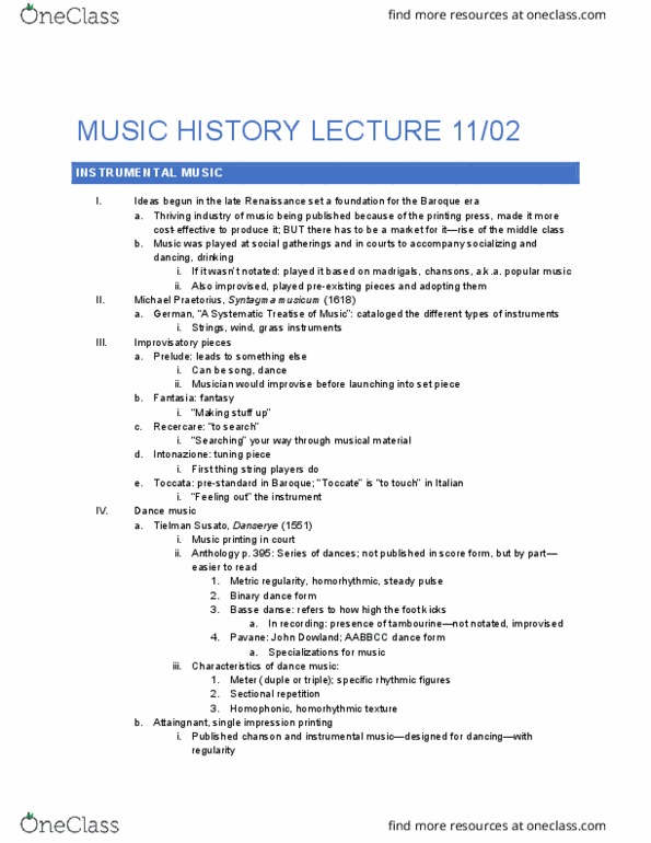 MUSIC 308A Lecture 16: Instrumental Music thumbnail