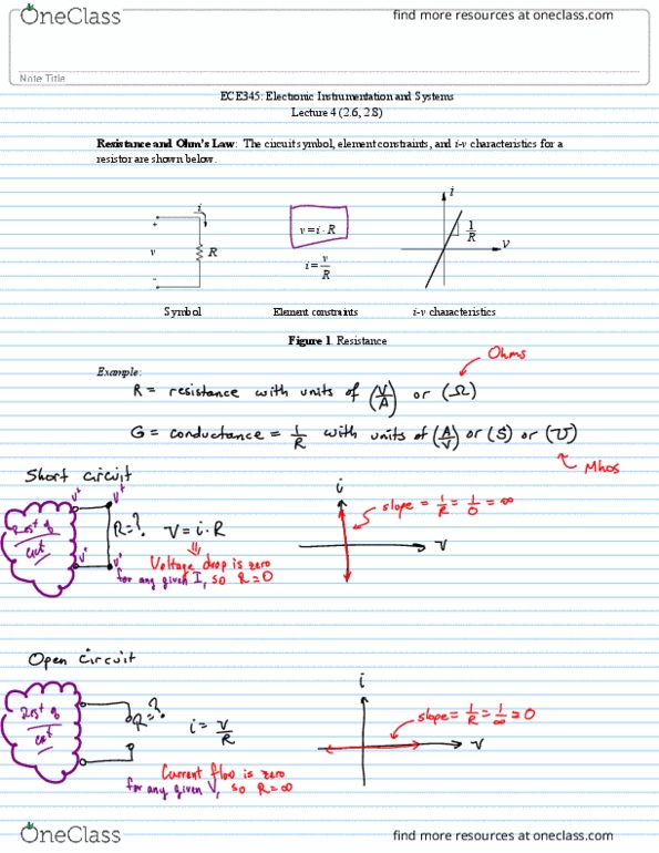 ECE 345 Lecture Notes - Lecture 4: Ohmmeter, Ammeter, Voltmeter thumbnail