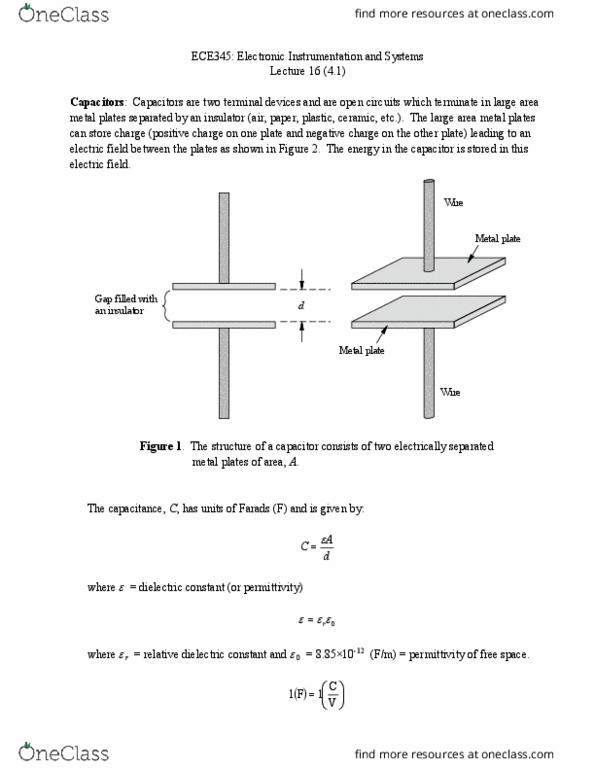 ECE 345 Lecture Notes - Lecture 16: Inductor, Short Circuit, Wilhelm Eduard Weber thumbnail