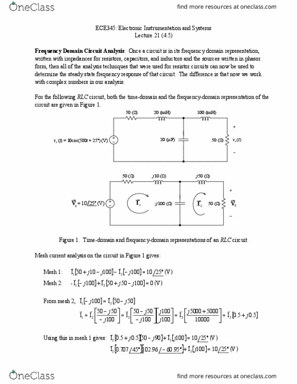 ECE 345 Lecture Notes - Lecture 21: Voltage Divider, Rc Circuit, Dvd Region Code thumbnail