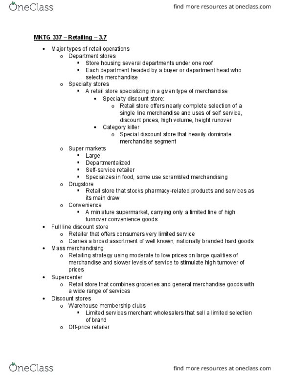 MKT 337 Lecture Notes - Lecture 24: Straddle, Telemarketing, Advertising Mail thumbnail