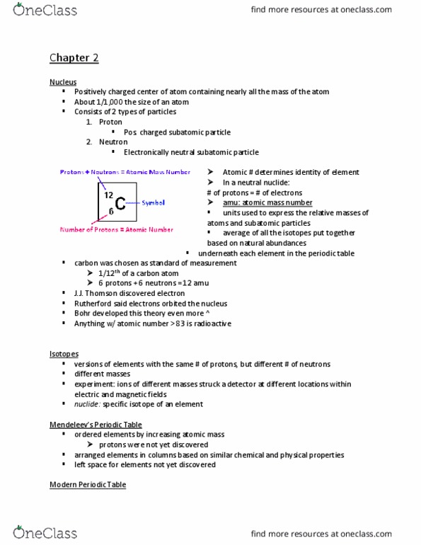 CHEM 1211 Chapter Notes - Chapter 2: Calcium Chloride, Formula Unit, Weighted Arithmetic Mean thumbnail